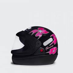 CAPACETE SAN MARINO AUT 60 PRETO (FEMININO)
