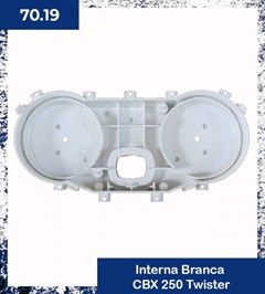CARCACA INT PAINEL CBX 250 BRANCA PLASMO