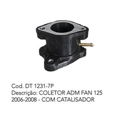 COLETOR FAN125 06/08 C/CATALISADOR