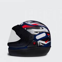 CAPACETE SAN MARINO AUT 56 AZUL