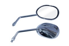 RETROVISOR BIZ 125 MINI AWA CROMADO(PAR)