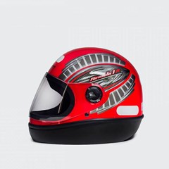 CAPACETE F1R 60 VERM GRAFIC