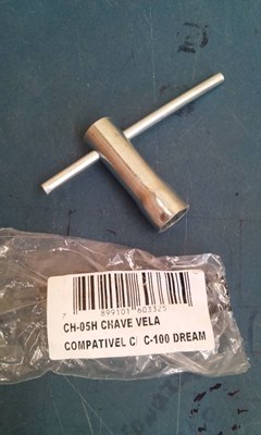 CHAVE VELA TIT150/YBR/FAZER/BIZ100 TORK
