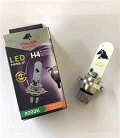 LAMPADA FAROL LED H4 12V STALLION