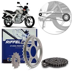 KIT TRANSMISSAO CBX250 TWIST RIFFEL 1045