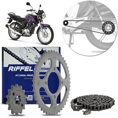 KIT TRANSMISSAO YBR03/09 RIFFE(45DT)1045