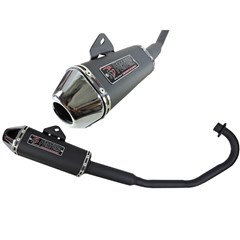 ESCAPAMENTO TIT 160 MINI TRI PRETO FORTUNA