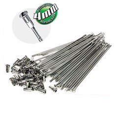 RAIO TRAS BIZ100/125/POP 4MM CROM UNIK