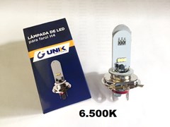 LAMPADA FAROL LED H4 12V UNIK