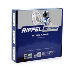 KIT TRANSMISSAO BIZ100 RIFFEL 1045