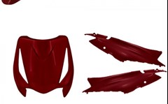 KIT PLASTICO BIZ125 07/08 VERM 4PCS MELC