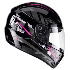 CAPACETE FLY F-9 CITY 58 PTO/ROSA