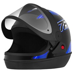 CAPACETE TORK NEW AUT SM 56 PTO/AZUL