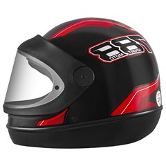 CAPACETE TORK NEW AUT SM 58 PTO/VERMELHO