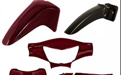 KIT PLASTICO BIZ125 2009 VERM 4PCS MELC