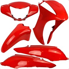 KIT PLASTICO BIZ125 11/12 VERM 4PCS SPOR