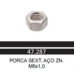 PORCA 6MM SEXTAVADA S/FLANGE UNIK