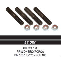 PRISIONEIRO COROA BIZ100/125 C/PO(KIT8PC