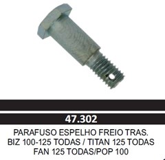 PARAFUSO ESPELHO CUBO TRAS CG/TIT/BIZ UN