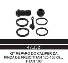 KIT REPARO PINCA FREIO 2 PISTOES UNIK
