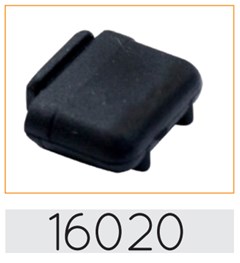 BORRACHA ILHO ESCAPAMENTOAMENT MOTOB (QUADRADA