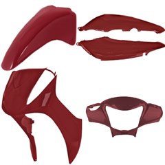 KIT PLASTICO BIZ125 EX 15/17 VERM 4PCS