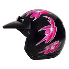 CAPACETE WIND V3 FEMININO 58 PRETO/ROSA