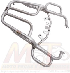 BAGAGEIRO NXR125/150 BROS TUBULA CINZ MT