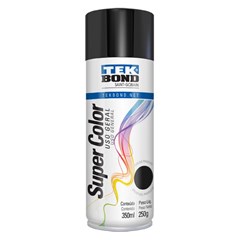 TINTA SPRAY PRETO BRILHANTE 350ML TEKBON