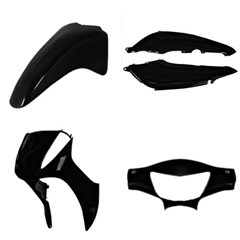 KIT PLASTICO BIZ125 11/14 ESD PRETO 4PCS