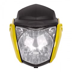 FAROL COMPLETO FAN125/TIT150 14 AMARELO