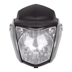 FAROL COMPLETO FAN150 2015 CINZA MET(KIT