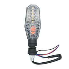 PISCA TRAS LED C/LANTERNA FREIO PRETO PR