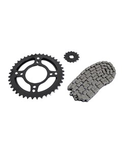 KIT TRANSMISSAO CB250F 16/18 KMC C/RETEN