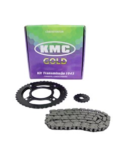 KIT TRANSMISSAO CB250F 16/18 KMC C/RETEN