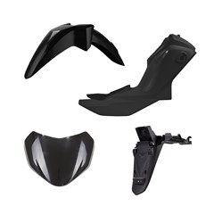 KIT PLASTICO POP110 2016/22 PRETO 4PCS M