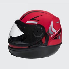 CAPACETE SAN MARINO AUT SPEED ONE 58 PTO/VERM