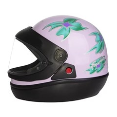 CAPACETE SAN MARINO AUT 56 LILAS/VERDE FEM
