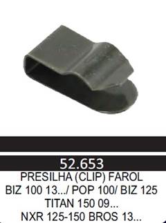 PRESILHA FIXA FAROL TIT150/160/BIZ125/PO
