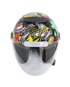 CAPACETE TORK NEW ATOMIC UNIVERSE 56 PRETO