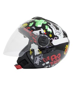 CAPACETE TORK NEW ATOMIC UNIVERSE 56 PRETO