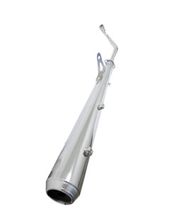 ESCAPAMENTO POP 110 MOD TURUNA ESTALADOR CROM