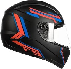 CAPACETE FLY F-9 HG HANS 60 PTO F/VERMELHO