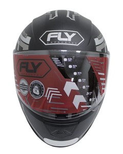 CAPACETE FLY F-9 HG HANS 62 PTO F/GRAFITE