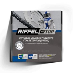 KIT TRANSMISSAO XTZ250 09/24 RIFF C/RETE