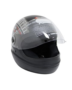 CAPACETE F1R 56 PRETO FOSCO GRAFIC