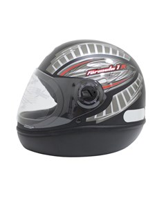 CAPACETE F1R 56 PRETO FOSCO GRAFIC