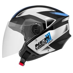 CAPACETE NEW LIBERTY THREE PRO 58 PTO/AZUL