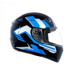 CAPACETE FLY F-9 HG MATCH 62 PTO/AZUL