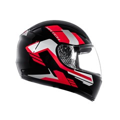 CAPACETE FLY F-9 HG MATCH 62 PTO/VERMELHO